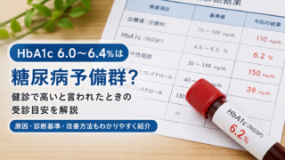HbA1c 6.0~6.4%は糖尿病予備群?健診で高いと言われたときの受診目安
