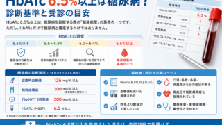HbA1c 6.5％以上は糖尿病？診断基準と受診の目安