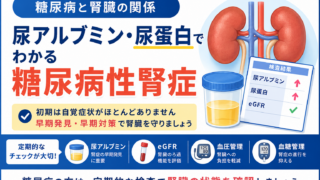 糖尿病と腎臓の関係｜尿アルブミン・尿蛋白でわかる糖尿病性腎症