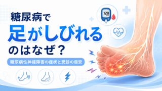 糖尿病で足がしびれるのはなぜ？糖尿病性神経障害の症状と受診の目安