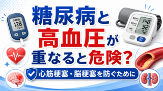 糖尿病と高血圧が重なると危険？心筋梗塞・脳梗塞を防ぐために